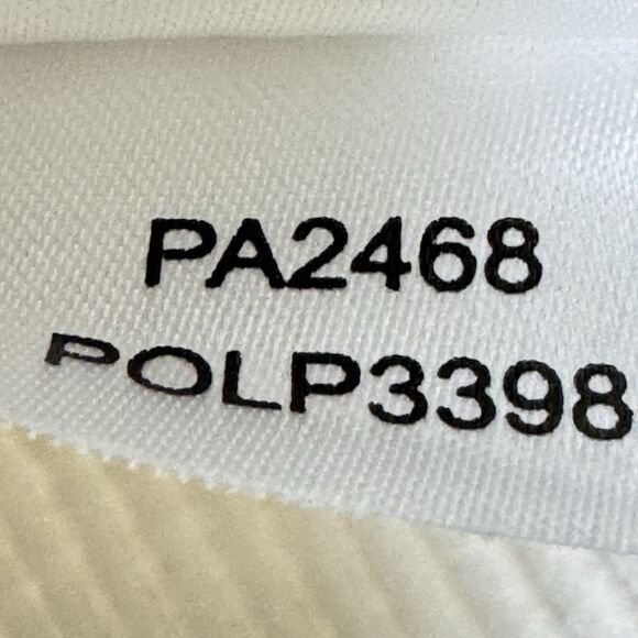 Lilla P Top Shirt Size L White Mixed Media Short Sleeve Split Neck Made in Peru - Picture 13 of 15